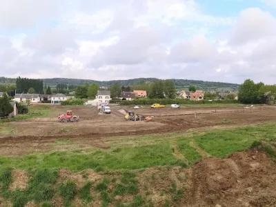 Travaux d'aménagement en cours