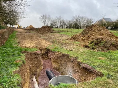 Démarrage travaux terrassement et EU