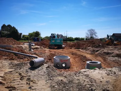 Démarrage travaux des réseaux EU et EP