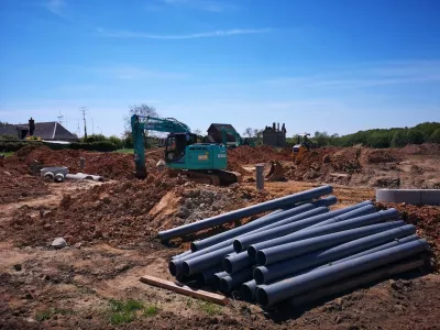 Démarrage travaux des réseaux EU et EP