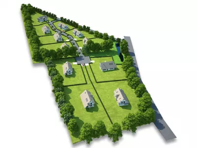 P - Vue 3D Ouest immobilier Grangues proche Cabourg- Terrain constructible Grangues - zigzag-terrain.fr - terrain constructible Calvados - lotissement Grangues ? vente terrain a batir Grangues.jpg