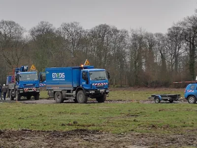 Réhausse lignes EDF avant suppression