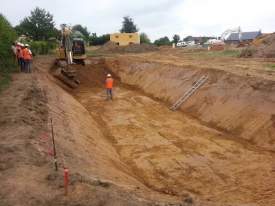 Terrassement - Mise en forme bassin de rétention