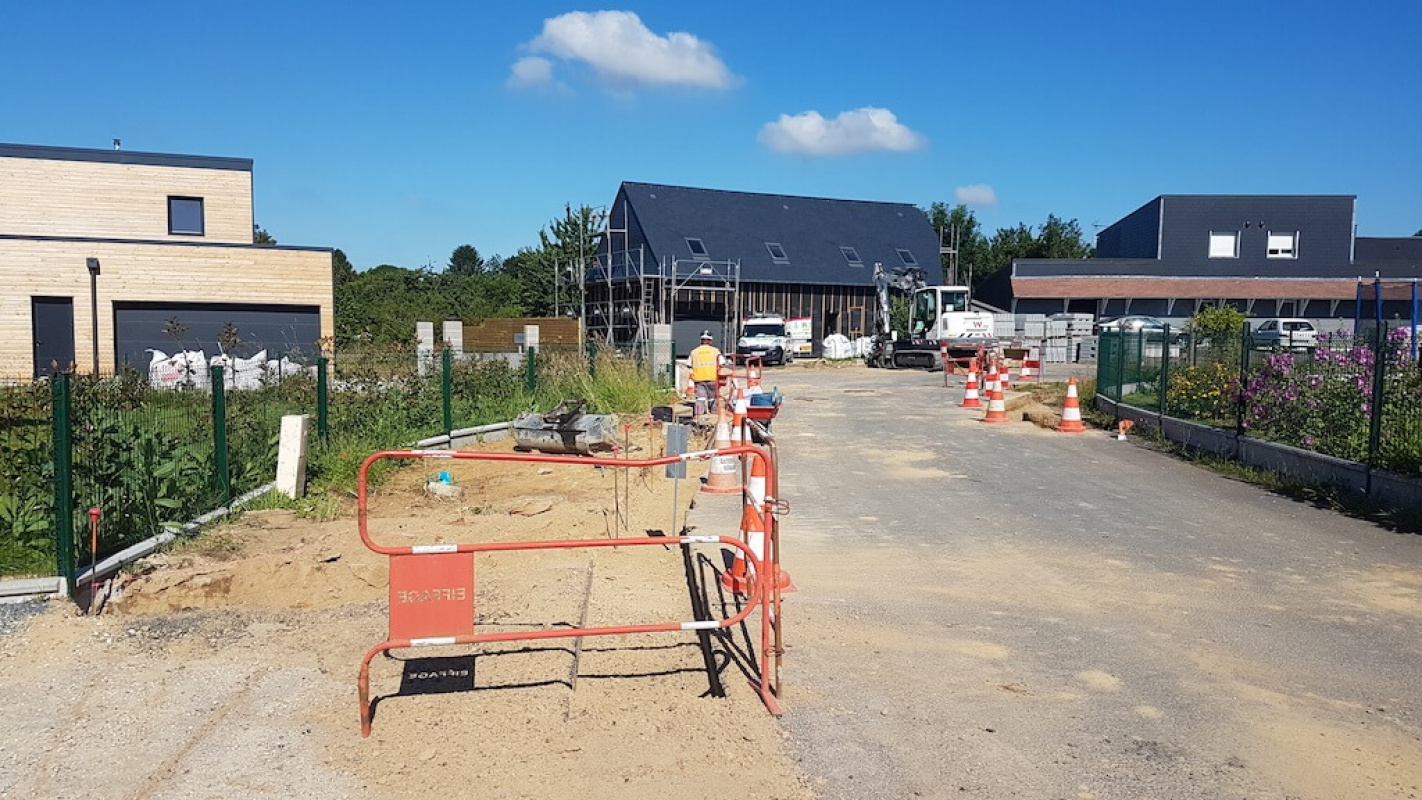 Travaux de finitions en cours