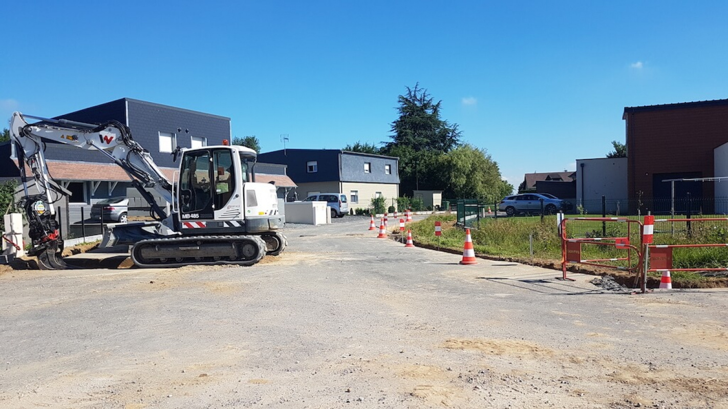 Travaux de finitions en cours