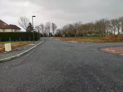 Voirie en cours d'achèvement