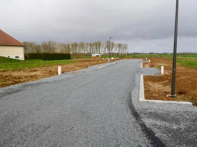 Voirie en cours d'achèvement