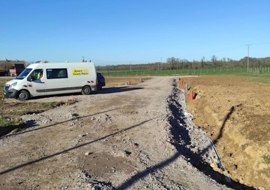 Travaux réseaux souples en cours