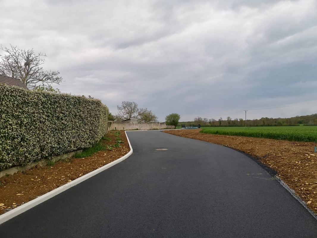 Travaux VRD en cours d'achèvement