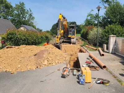 Démarrage travaux réseaux EU et EP