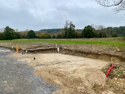 Travaux d'aménagement des réseaux en cours