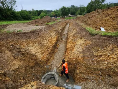 Démarrage travaux des réseaux EP