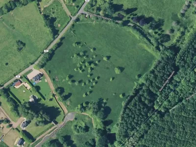 Vue aérienne St André d'Hebertot