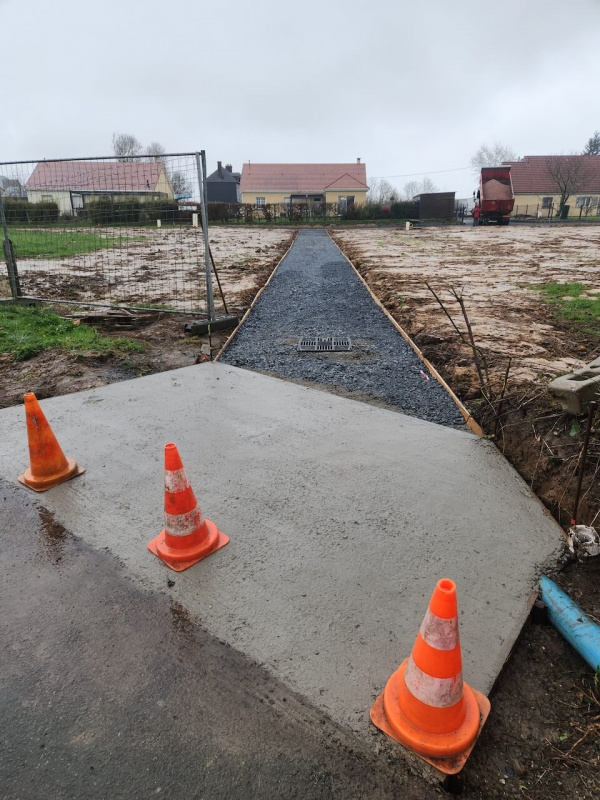 Pose couches d'assise et de liaison