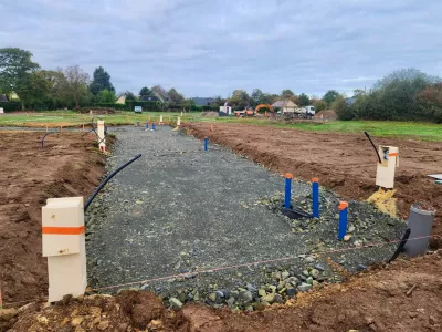 Travaux de voirie en cours