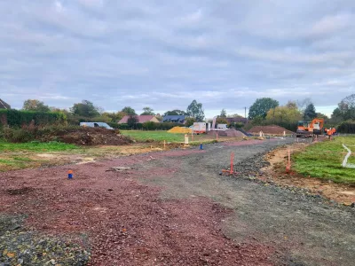 Travaux de voirie en cours