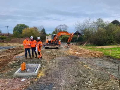 Travaux de voirie en cours