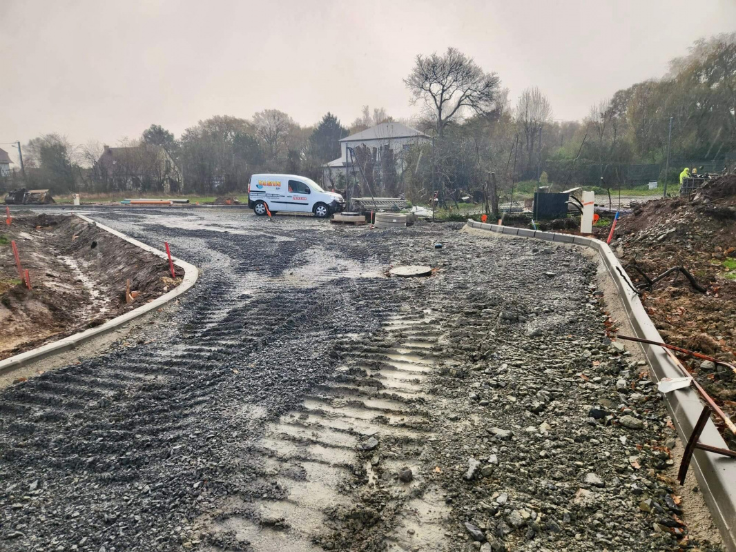 Couche de fondation voirie