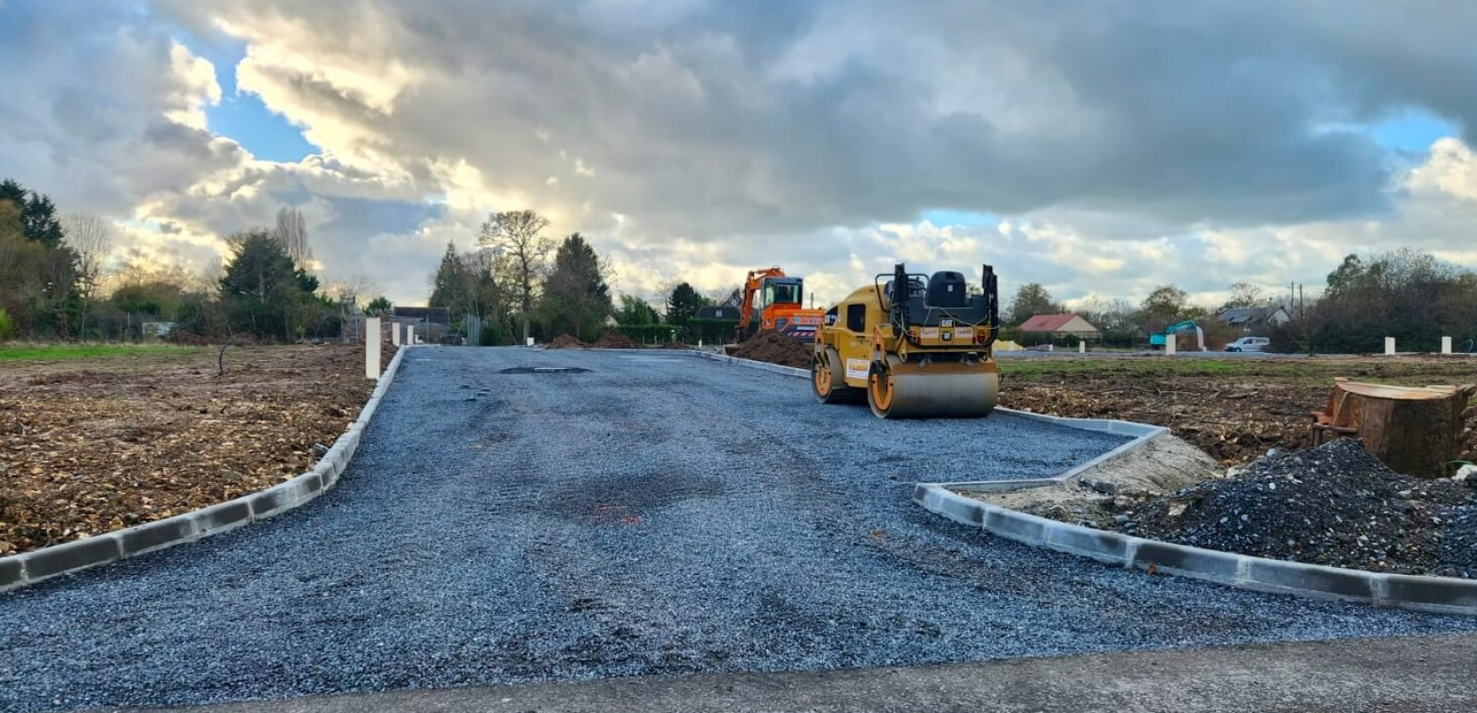 Préparation pose de l'enrobé