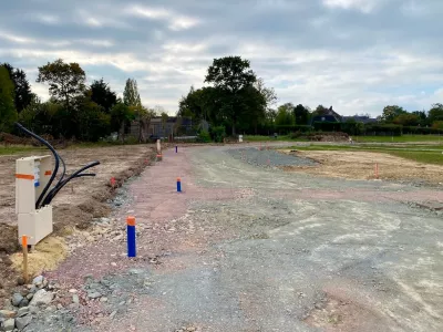 Achèvement des réseaux souples et travaux de voiries