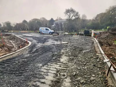 Couche de fondation voirie