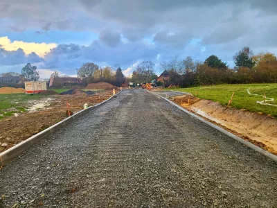 Achèvement des couches d'assise